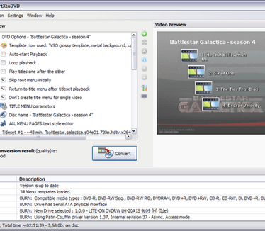 ConvertXtoDVD 3.1.3.40 screenshot (481 pix)