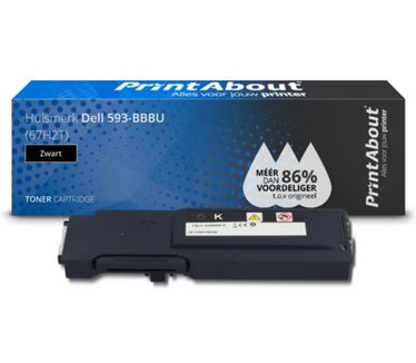 PrintAbout Huismerk Dell 593-BBBU (67H2T) Toner Zwart