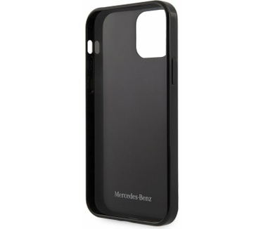Mercedes-Benz Mercedes Silver Stars Back Case iPhone 12 Pro Max (6.7") - Zwart Zwart