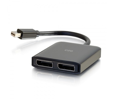 CablesToGo Mini DisplayPort[TM] 1.2 naar Dual DisplayPort[TM] MST-hub