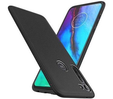 qMust Motorola Moto G Pro Texture TPU Case - Zwart