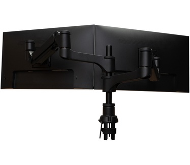 R-Go Tools Dubbele monitorarm (Caparo), Met Gasveer