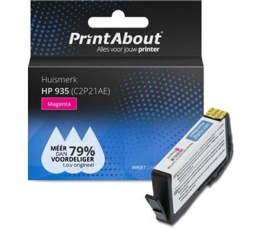 PrintAbout Huismerk HP 935 (C2P21AE) Inktcartridge Magenta