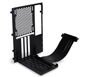 Lian Li O11D-1X-4 Mini Riser Card + PCI-Slot-Blende - PCIe 4.0, schwarz