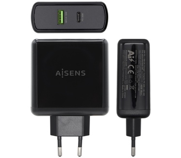 AISENS ASCH-2PD30QC-BK