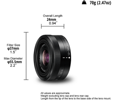 Panasonic Lumix DC-G100DK + H-FS12032 Zwart
