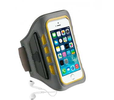 BeHello Universal Sportsarmband LED XXL Grey/Yellow