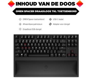 HP Omen Spacer Wireless TKL Keyboard