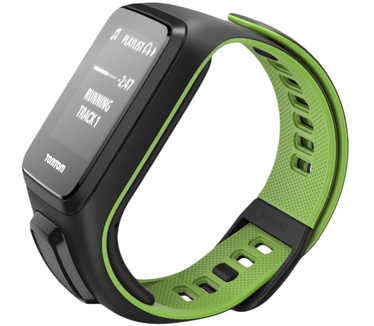 TomTom Runner 3 Cardio + Music Zwart/Groen + Hoofdtelefoon (L)
