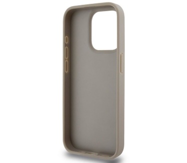DKNY Checkered Printed Stripe Back Case - iPhone 15 Pro - Beige Beige
