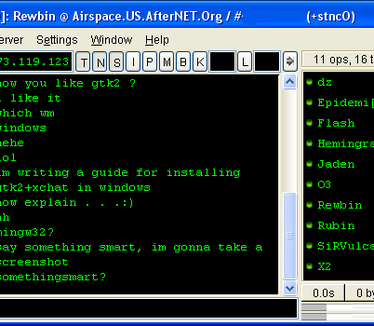 XChat screenshot