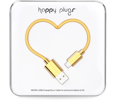 Happy Plugs 2m, Micro-USB - USB
