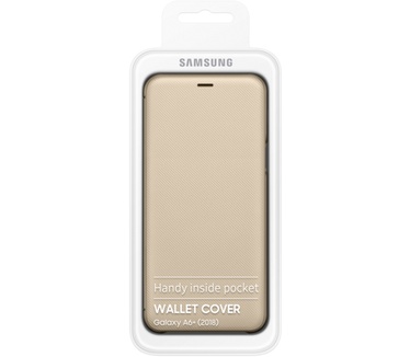 Samsung Galaxy A6+ Wallet Cover (Galaxy A6+) Goud