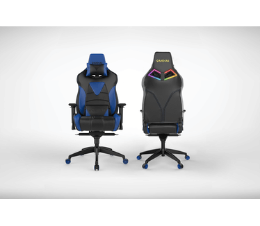 Gamdias Achilles M1 RGB Gamingchair (Zwart/Blauw)
