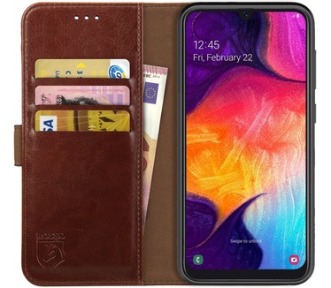 Rosso Element Samsung Galaxy A50 Hoesje Book Cover Bruin (Samsung Galaxy A50) Bruin