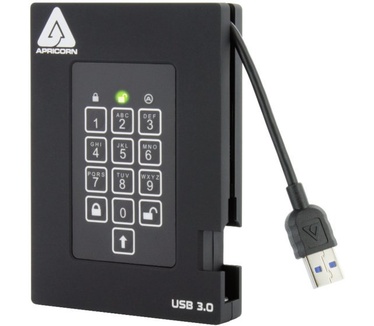 Apricorn Aegis Padlock Fortress 1TB Zwart