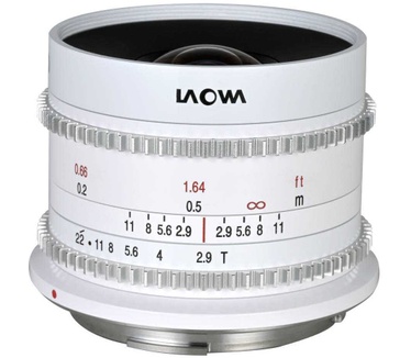 Laowa 9mm T2.9 Zero-D Cine, Canon RF, Wit