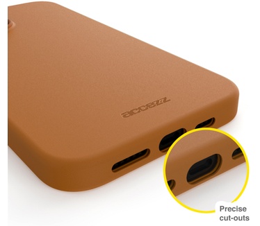 Accezz Leather Backcover met MagSafe iPhone 13 Pro Max - Bruin