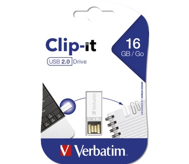 Verbatim Clip-it 16GB Wit