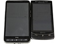 HTC HD2 (4,3"-scherm) en Vodafone 360 H1 (3,5")