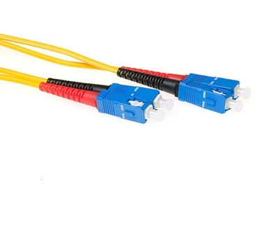 Advanced Cable Technology 0,5 meter LSZH Singlemode 9/125 OS2 glasvezel patchkabel duplex met SC connectoren