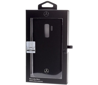 Mercedes-Benz Silicone Case voor Samsung Galaxy S9 Plus - Zwart  Zwart