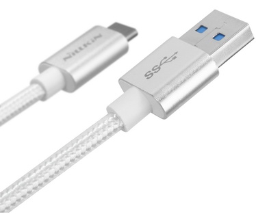 Nillkin Type-C Elite USB 3.0A naar USB-C Kabel (1m) - Zilver