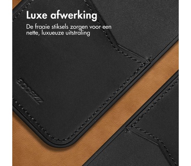 Accezz Premium Leather Card Slot Backcover Samsung Galaxy S22 Plus - Zwart