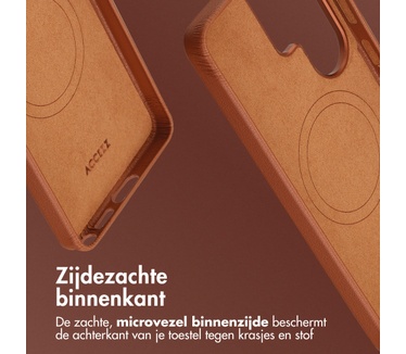 Accezz MagSafe Leather Backcover Samsung Galaxy S26 Ultra - Sienna Brown