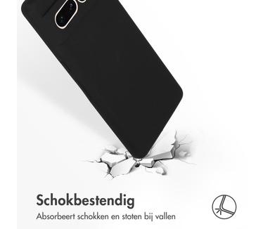 Accezz Liquid Silicone Backcover Google Pixel 7 Pro - Zwart