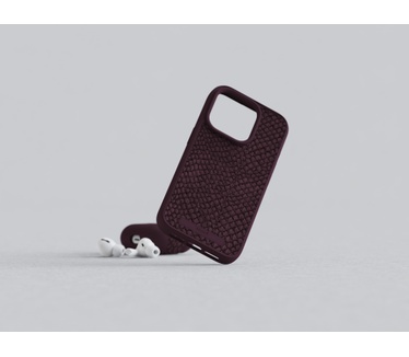 Njord byElements Salmon Leather Magsafe Case for iPhone 15 Pro, Rust