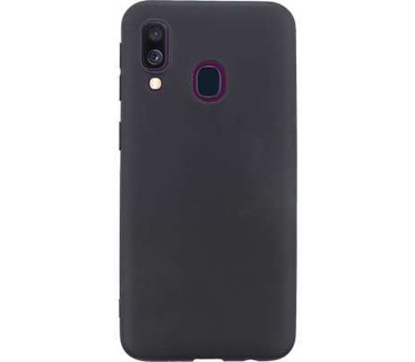 qMust Samsung Galaxy A40 Flexibel Hoesje - Zwart