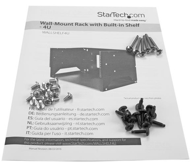 Startech.com Wand monteerbaar server rack ingebouwd schap wandkast massief staal 4U