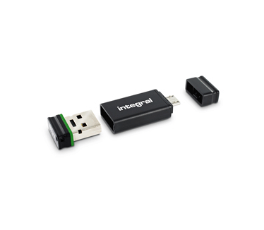 Integral Fusion 2.0 On-The-Go 32GB Zwart