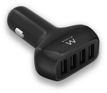 Ewent EW1354 4-Poorts USB Autolader 9.6A
