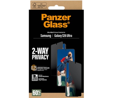 PanzerGlass PanzerGlass® 2-Way Privacy Screen Protector Samsung Galaxy S26 Ultra | Ultra-Wide Fit w. EasyAligner