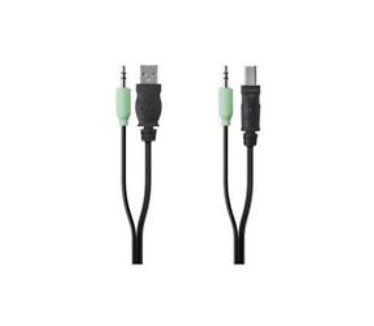 Belkin 4 pin USB A, 3.5mm/4 pin USB B, 3.5mm
