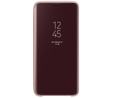Samsung Galaxy S9 Clear-View Standing Cover  Rosé Goud