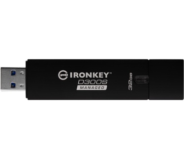 Kingston IronKey D300 Serialized Managed 32GB Zwart