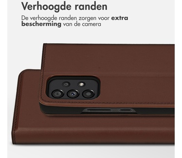 Accezz Premium Leather Slim Bookcase Samsung Galaxy A53 - Bruin