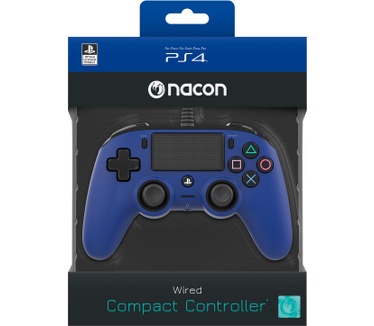 Nacon Officieel gelicenseerde Wired Compact Controller voor PS4 - blauw