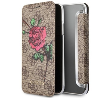 Guess 4G Flower Desire BookCase - iPhone 6/6S/7/8 (4.7'') - Bruin Bruin