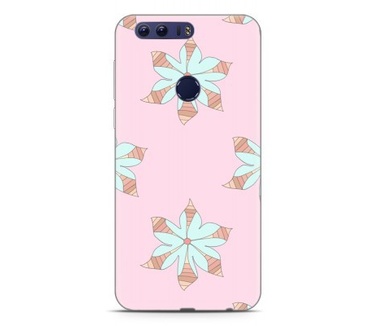 Just in Case Honor 8 Hoesje Mandala Bloemen Zalm Roze