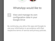 Whatsapp-backup via Google Drive