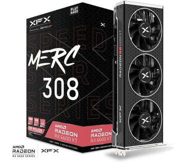 XFX Speedster MERC 308 AMD Radeon RX 6600 XT Black