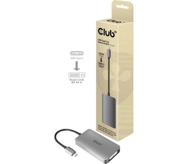 Club 3D - Aansluitadapter voor video - DVI / USB - USB-C (M) naar DVI-I (V) - 4K ondersteuning