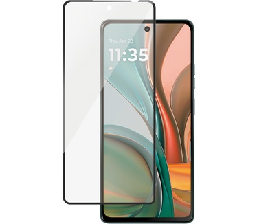 PanzerGlass SAFE. by PanzerGlass® Screen Protector w. Black Frame Motorola moto g75 5G | Ultra-Wide Fit