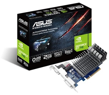 Asus GeForce GT 710, 2GB GDDR3 (64 Bit), HDMI, DVI, D-Sub