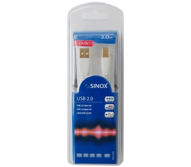 Sinox 3.0m USB 2.0 A-B M/M