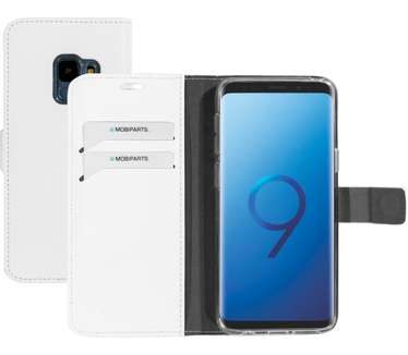 Mobiparts Saffiano Wallet Case Samsung Galaxy S9 White